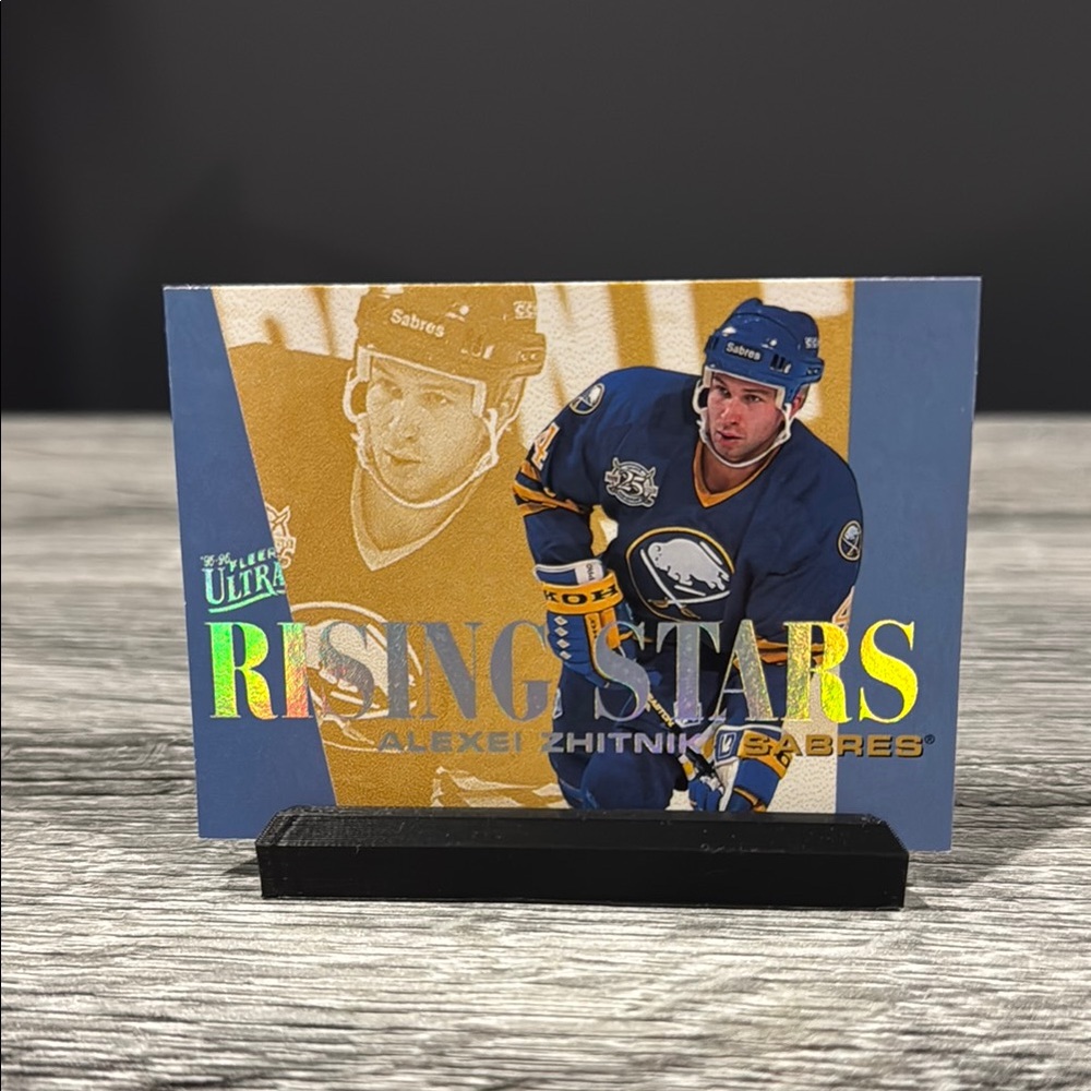 NHL | Fleer Ultra Rising Stars #10: Buffalo Sabres: Alexei Zhitnik (1995) - Card